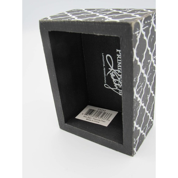 NEW w/ Tag Favorite Pain Primitives by Kathy Floral Trimmed Box Sign 4" by 3" - Picture 11 of 12